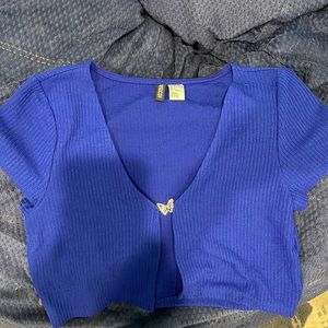 H&M blue cardigan